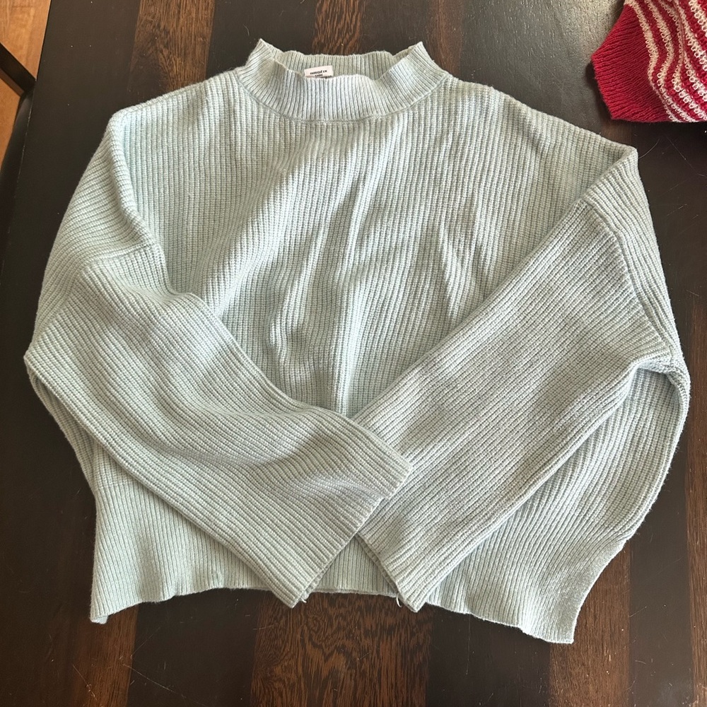 Light Gray Ribbed Sweater